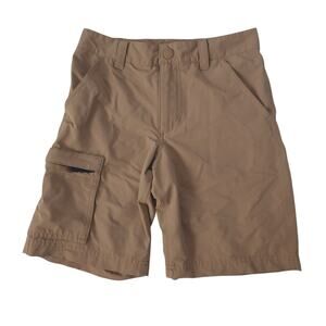 North Face Boys Shorts 10/12 Tan Nylon Outdoor Shorts Hiking